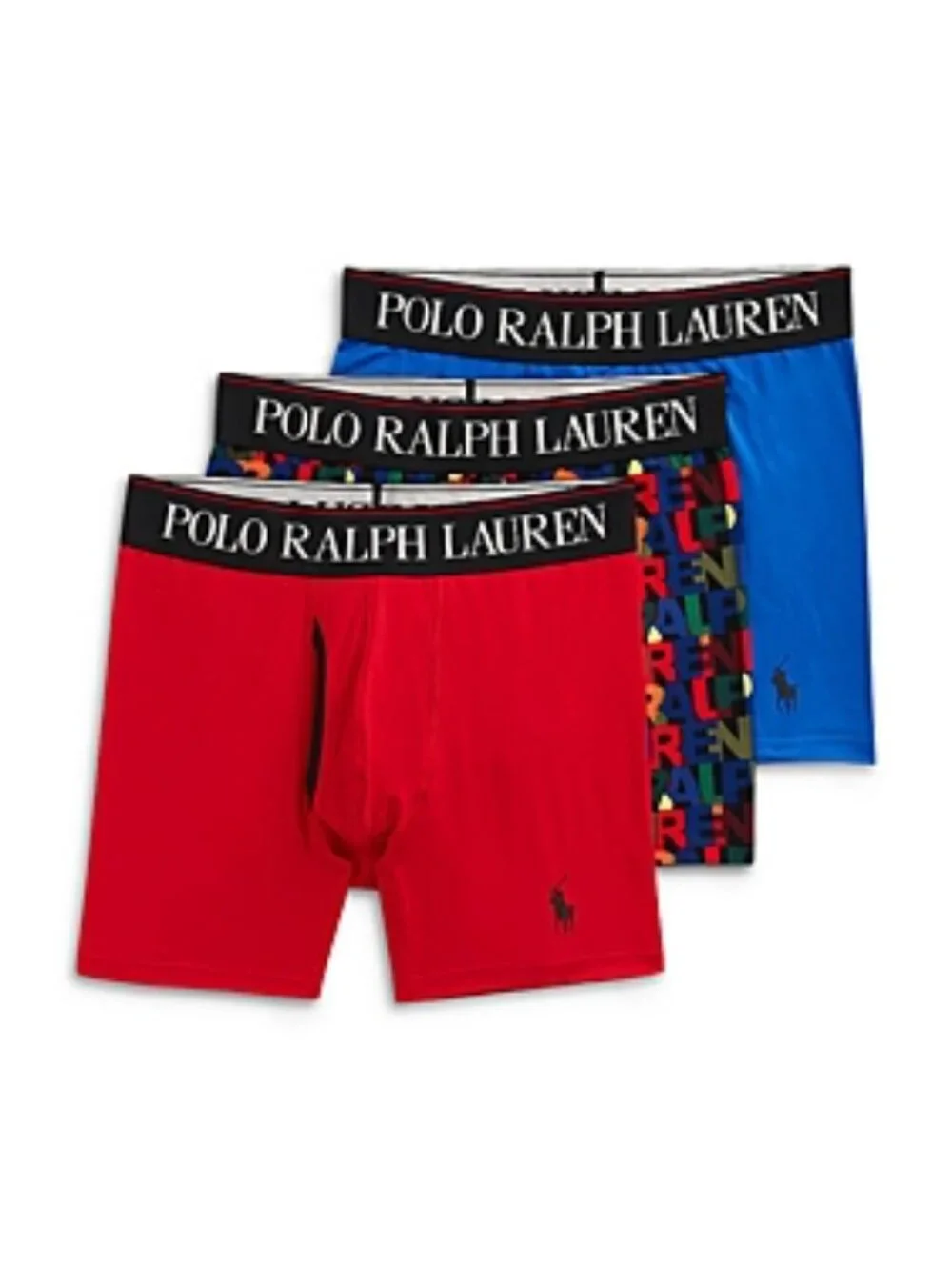 Polo Ralph Lauren 4D Flex Cooling Microfiber Boxer Briefs, Pack of 3